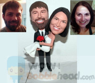 Bobblehead cake toppers