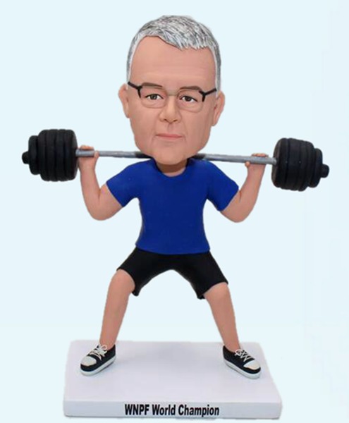 Custom Personalized Weightlifting Bobblehead