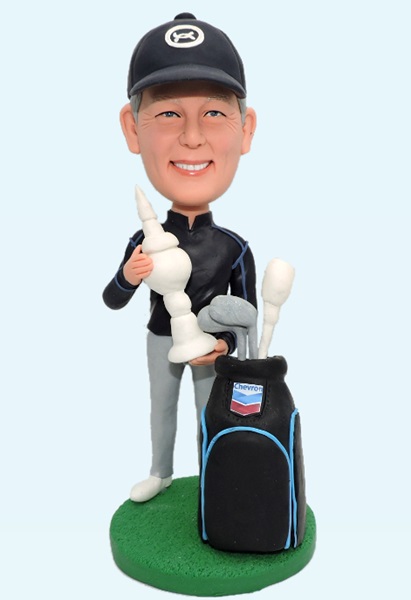 Custom Personalized Bobblehead Golf Winner