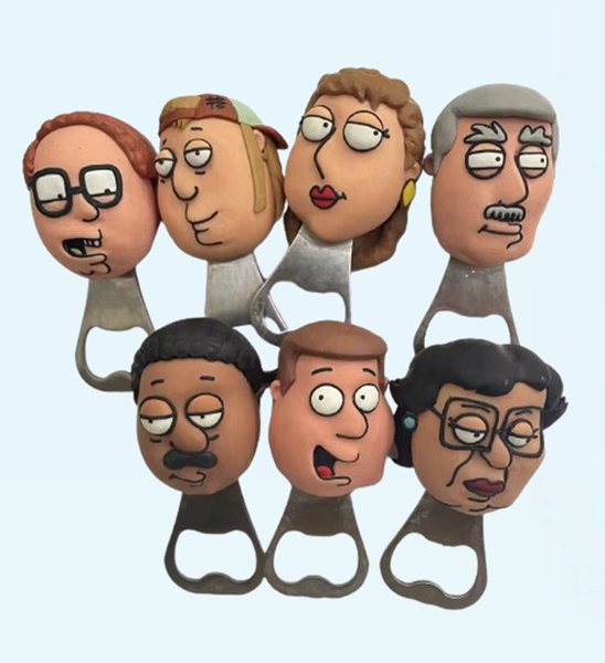 Personalized Bottle Opener Cartoon Face