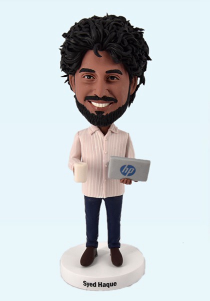 Custom Bobblehead With Laptop