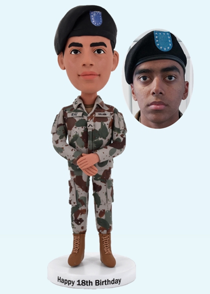 Custom Bobblehead Soldier