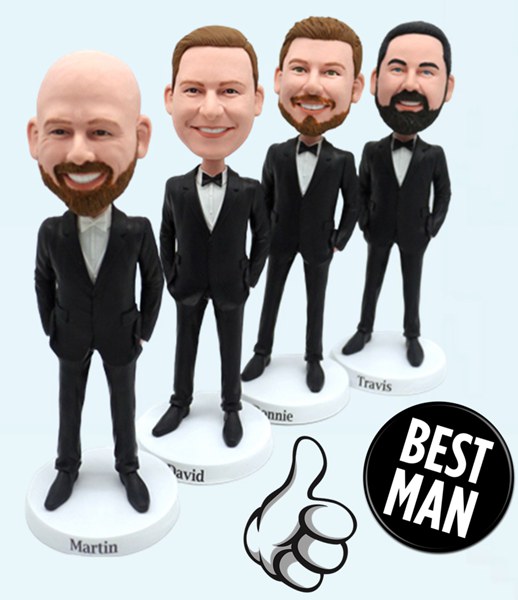 Custom Bobblehead Bestman Gift