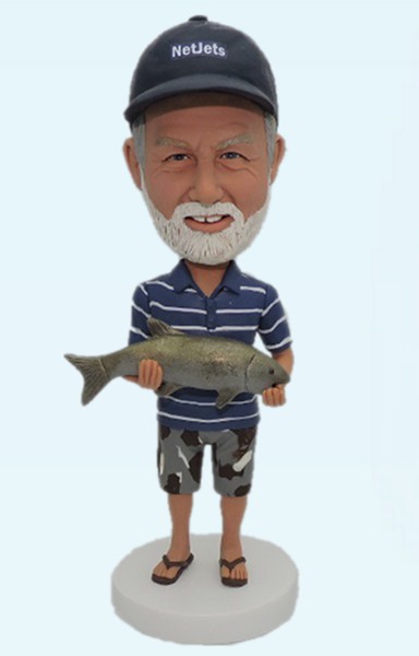 Fishing custom bobble head