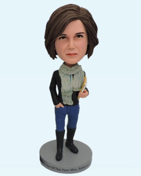 College Personalized teacher bobblehead