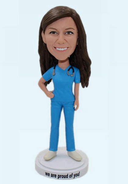 Custom Personalized Bobblehead Female Surgeon
