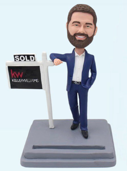 Personalized Bobblehead Real Estate Agent