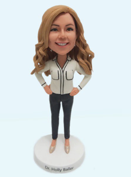Personalized Bobbleheads Casual Lady