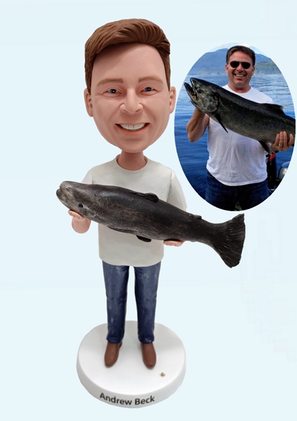 Custom Fishing Bobblehead For Dad