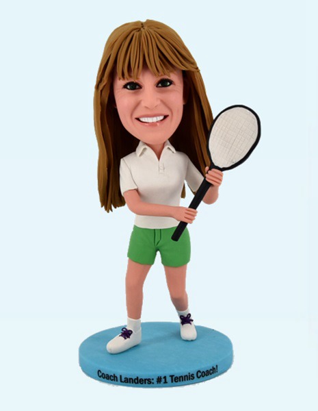 Custom Custom Bobblehead Female Tennis