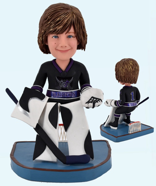 Hockey Bobbleheads Personalized Prince Albert Raiders Hockey Goalie Figurines