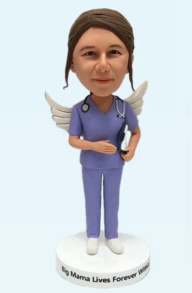 Custom Custom Bobblehead Angel nurse with wings