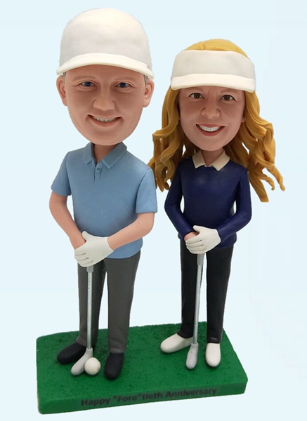 Personalized Bobbleheads Anniversary Golfer