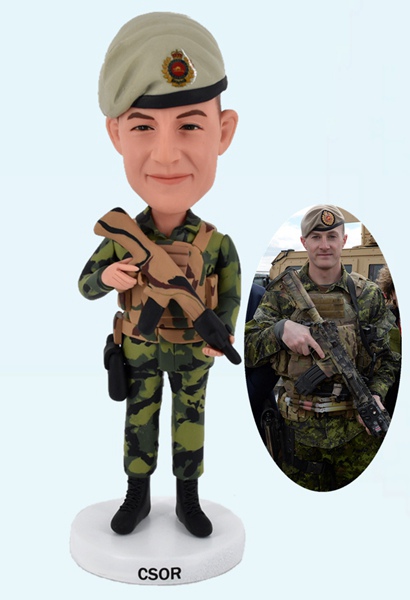 Custom Bobblehead Canada Soldier