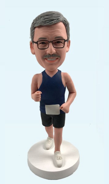 Personalized runner bobbleheads