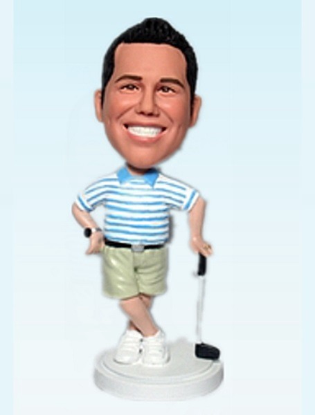 Golfer bobblehead