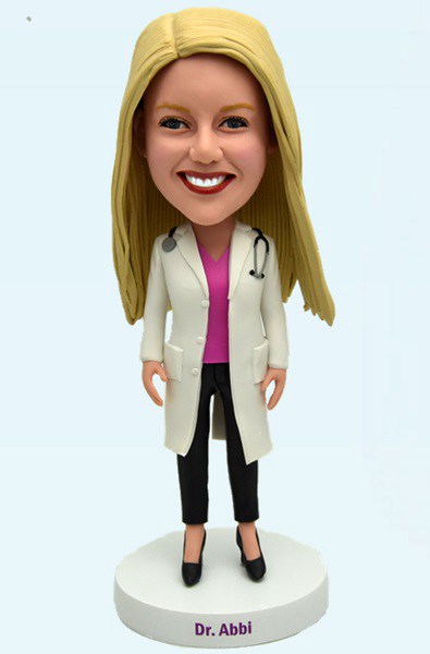 Custom Bobblehead Female Doctor