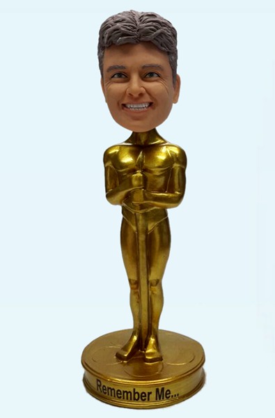 Custom Custom Bobblehead Golden Man For Academy Award