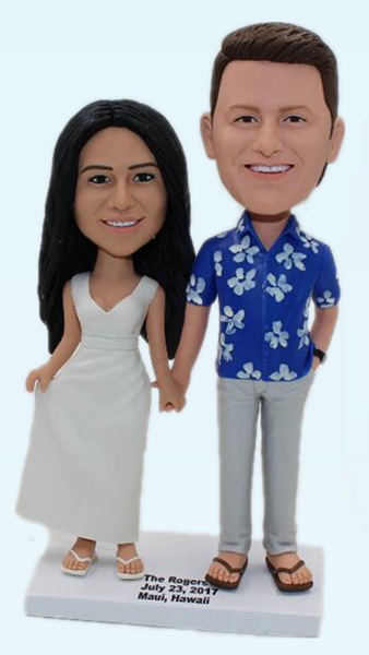 Custom Hawaii Anniversary Bobblehead