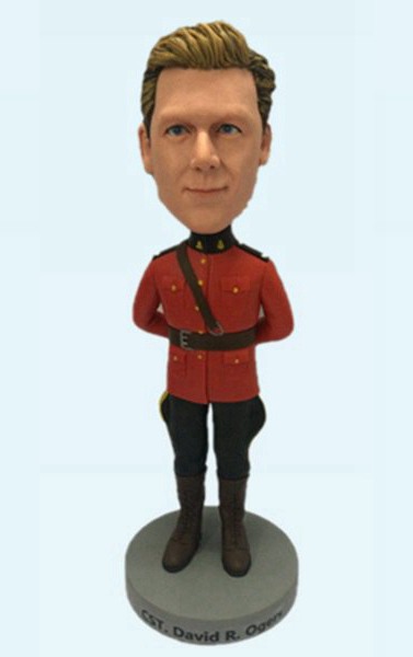 Custom Canadian Mountie Bobblehead