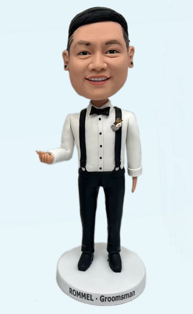 Groomsmen Bobblehead Personalized Best Man Figurines