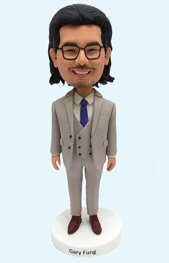 Custom Business Suit Man Bobbleheads Personalized Gifts For Boss