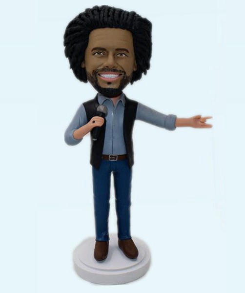 Custom Create your bobbleheads with microphone
