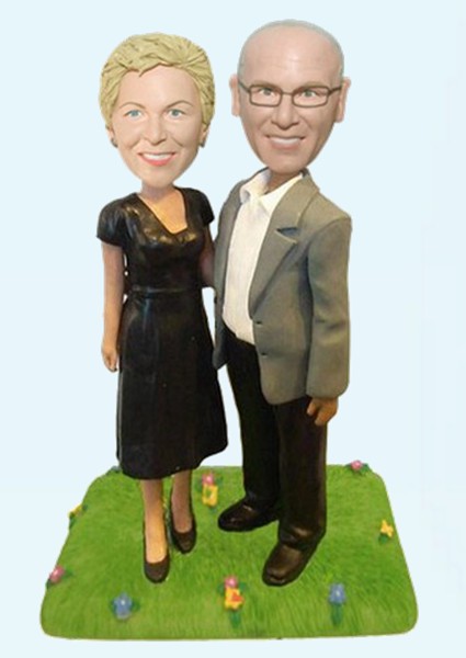 Custom Personalized bobbleheads for 50th anniversary