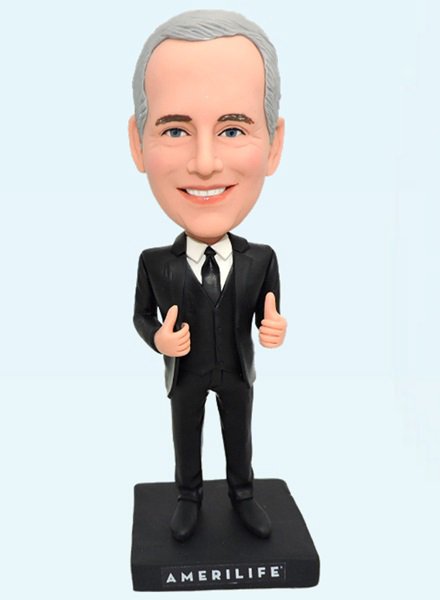 Custom Thumbs Up Businessman Bobblehead